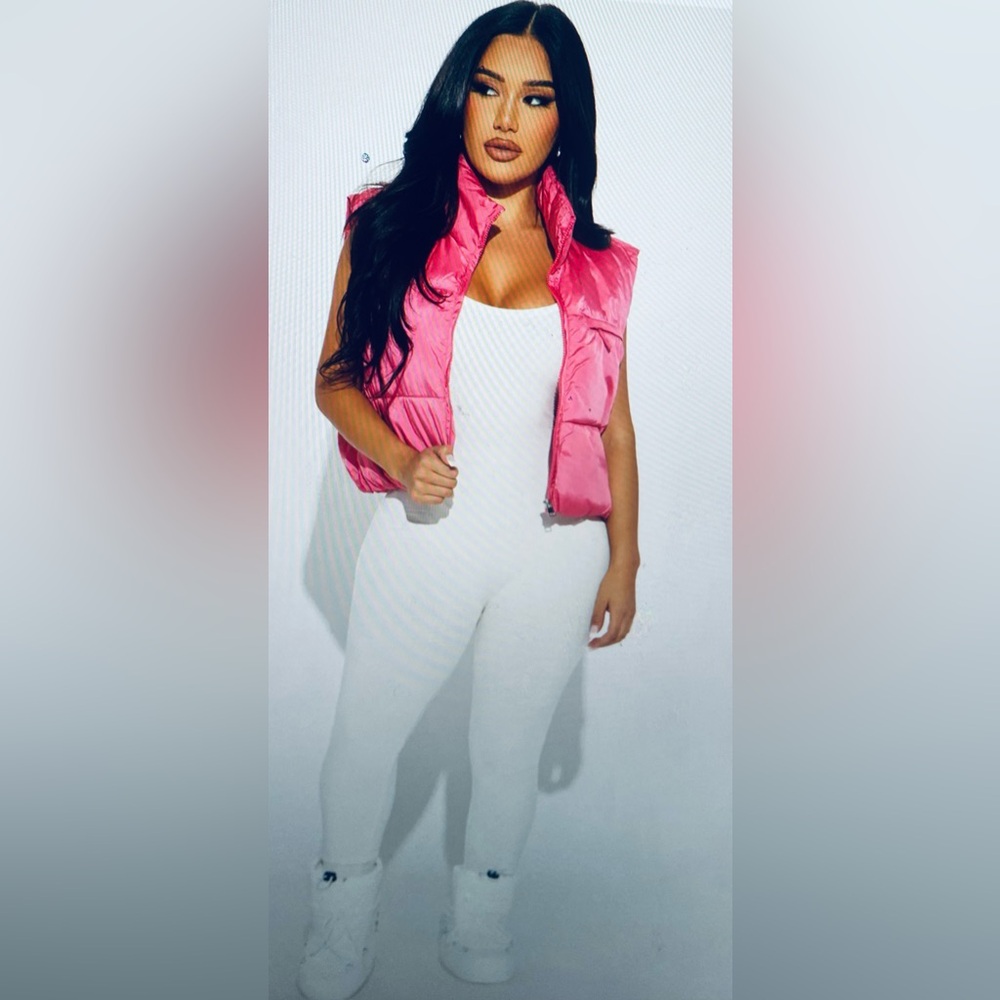ICY PINK PUFFER VEST